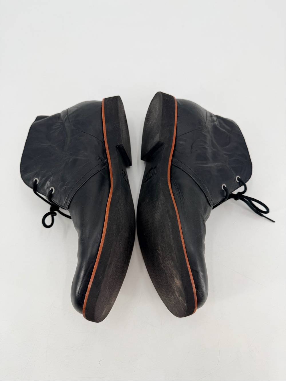 UGG AUSTRALIA Black Westly Boots 13 Men's Leather Lace Up Shoes - Picture 6 of 8